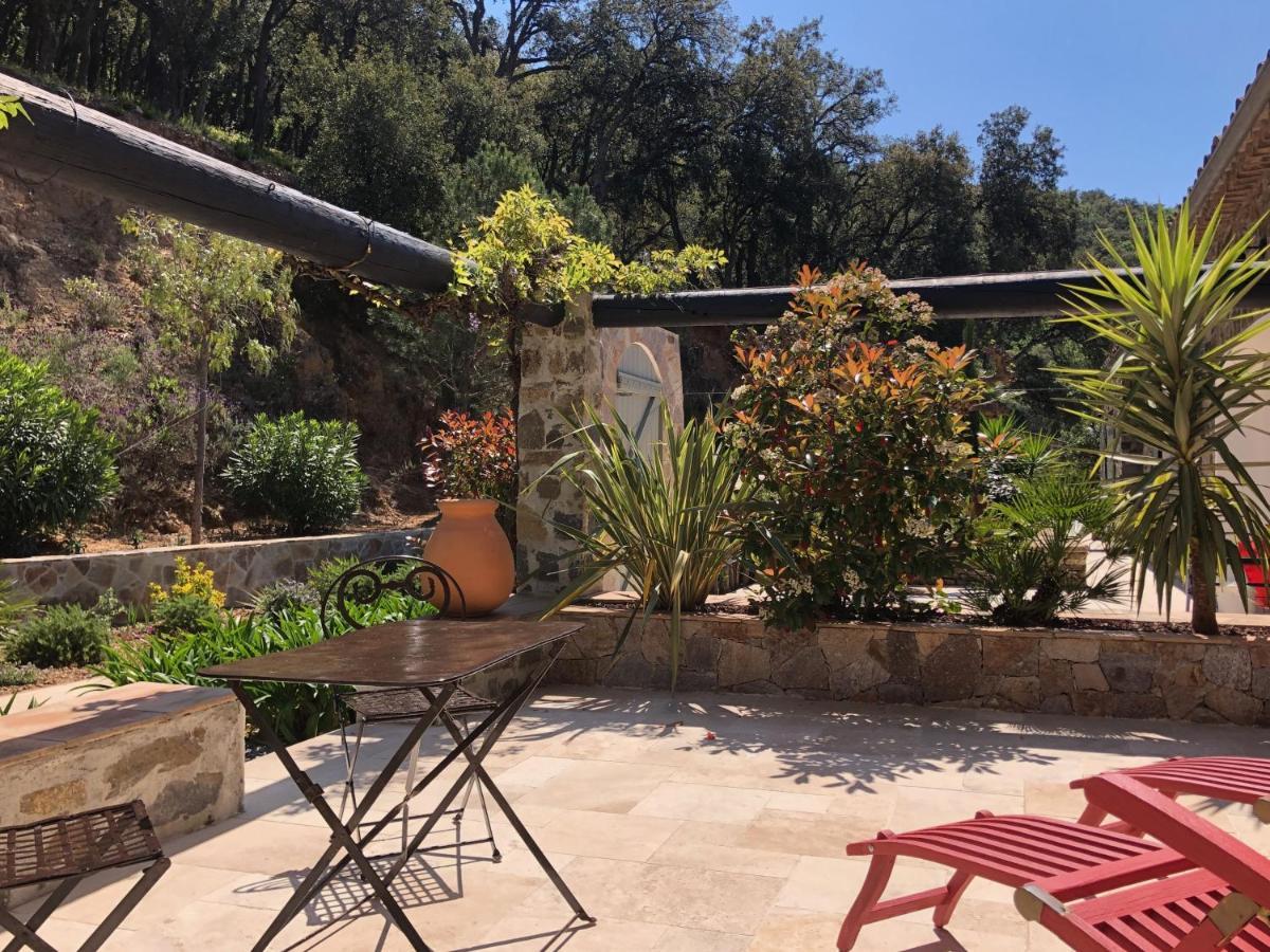 Bed and Breakfast Les Aurochs Grimaud Exteriér fotografie